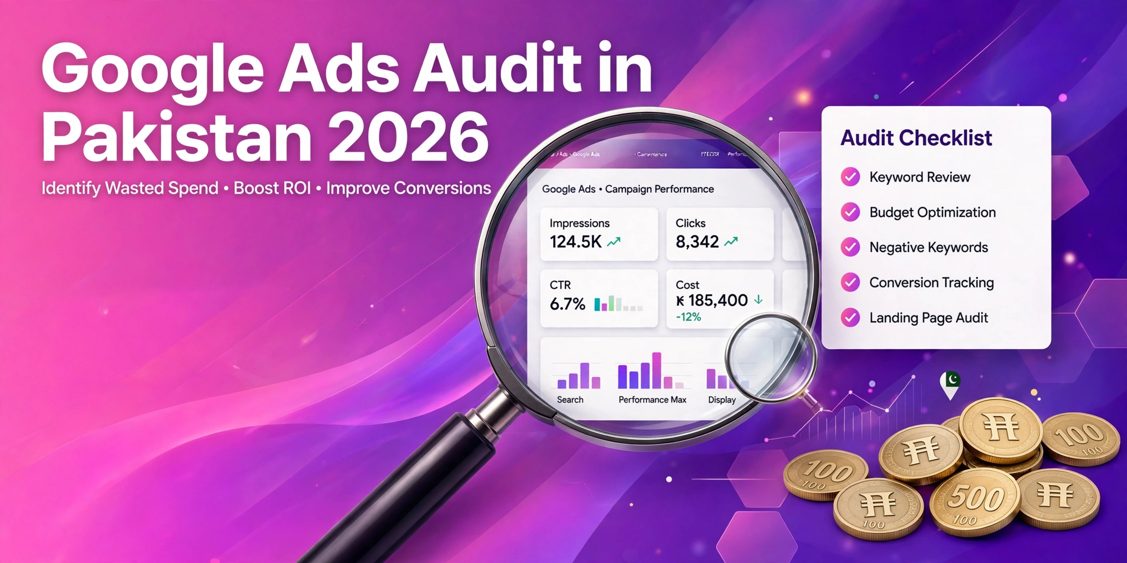 Google Ads audit in Pakistan 2026 cost and checklist banner